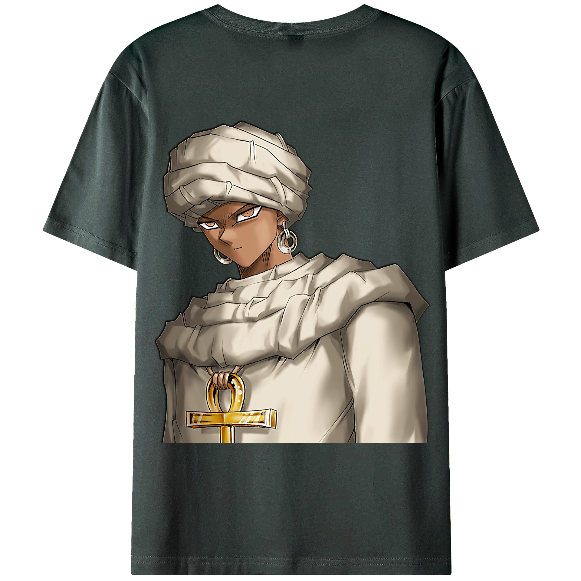 （画像用） 遊☆戯☆王 Yu-Gi-Oh! 綿100％ メンズ半袖Tシャツ（バックプリント） 通気性